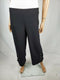 New JM COLLECTION Women Black Capri Crop Pants Embellish Hem Size S - evorr.com