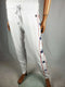 New Tommy Hilfiger Sport Women White Pull On Jogger Pants Drawstring Star Cuff S - evorr.com