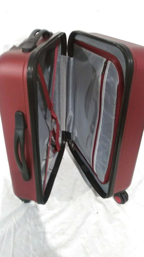 Travel Select Savannah 20" Hard Spinner Carry-on Luggage Suitcase Maroon - evorr.com