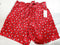 Maison Jules Women Red Printed High Waist Shorts Paper-Bag Waist Belted Size S - evorr.com