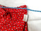 Maison Jules Women Red Printed High Waist Shorts Paper-Bag Waist Belted Size XL - evorr.com