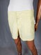 Maison Jules Women Yellow White Checks Shorts Casual Size 6 - evorr.com