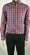 Club Room Mens Pocket Button-Down Dress Shirt Red Plaids Long-Sleeve 16 32 / 33 - evorr.com
