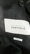 Perry Ellis Men Grey 2PC Suit Two Button Jacket Lined Coat 40L Slim-Fit Pant 34W - evorr.com