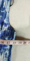NY Collection Women's Sleeveless Scoop-Neck Space-Dye Blue Peplum Tunic Dress L - evorr.com