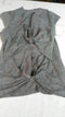 Rachel Roy Women Gray Short Sleeve Knot Back Viscose Pullover Blouse Top Size S - evorr.com