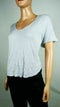 Calvin Klein Women Short Sleeve Scoop Neck Gray Blouse Top Performance Dry Small - evorr.com