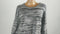 Style&co. Women Long Bell Sleeve Scoop Neck Gray Colorblock Sweater Top Plus 16W - evorr.com