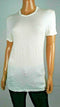 Calvin Klein Women Short Sleeve Scoop Neck Cotton White Blouse Pullover Top S - evorr.com
