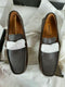Alfani Mens Driver Penny Loafers Buckle Texture Shoes Brown Leather Upper 10.5 W - evorr.com