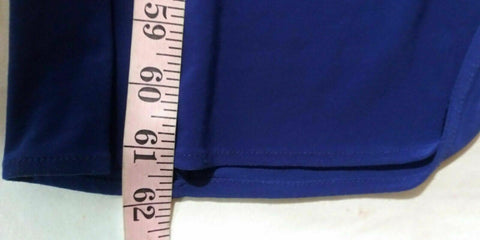 Nightway Women Halter-Neck Sleeveless Inset Lined Blue Slit Long Maxi Dress 10 - evorr.com