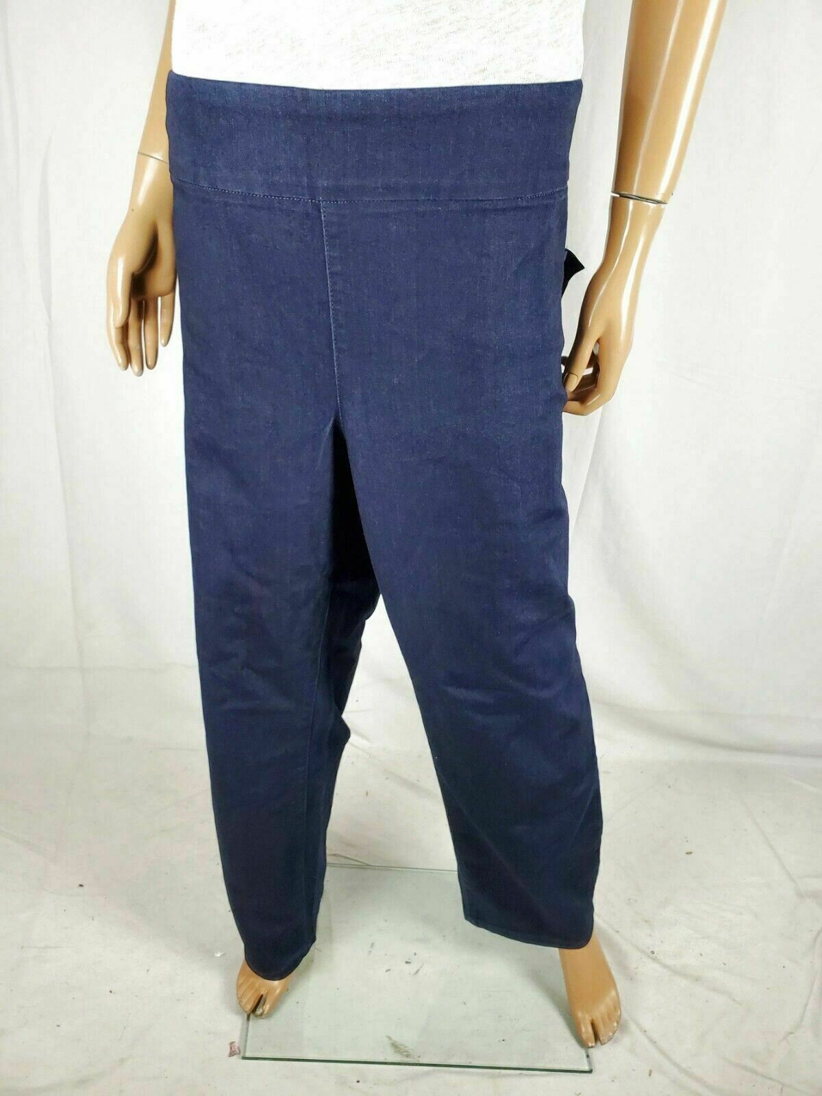 Charter Club Womens Stretch Slim Tummy Smooth Jeans Blue Size 14w main image 1