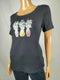 Karen Scott Women Short Sleeve Scoop Neck Black Embroidered Blouse Top Plus 1X - evorr.com