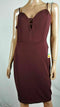 B Darlin Women's Spaghetti Strap Key Hole Front Red Lined Tunic Dress Size 11/12 - evorr.com