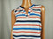 Charter Club Women Sleeveless V-Neck Multi Striped Colorblock Blouse Top Plus 2X - evorr.com