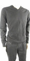 Club Room Men Black Ribbed V-Neck Long Sleeve Top Knit Pullover Sweater Top L - evorr.com