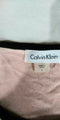 Calvin Klein Women Crew Neck Black Trim Peplum Sleeve Tunic Pink Sweater Dress L - evorr.com