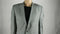 Michael Kors Women Long Sleeve Grey Plaid 2 Button Wool Jacket Sports Coat 40 L - evorr.com