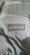 Michael Kors Women Long Sleeve Grey Plaid 2 Button Wool Jacket Sports Coat 40 L - evorr.com