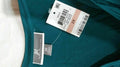 JM Collection Women Green Teal 3/4 Sleeve Asymmetrical Stretch Tunic Top Plus 2X - evorr.com