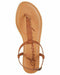 American Rag Women Akrista Leather Open Toe Casual T-Strap Cognac Shoe Size 9.5 - evorr.com