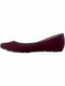 American Rag Women ELLIE Fabric Closed Toe Slide Flats Wine Ballet Flat US 7 W - evorr.com