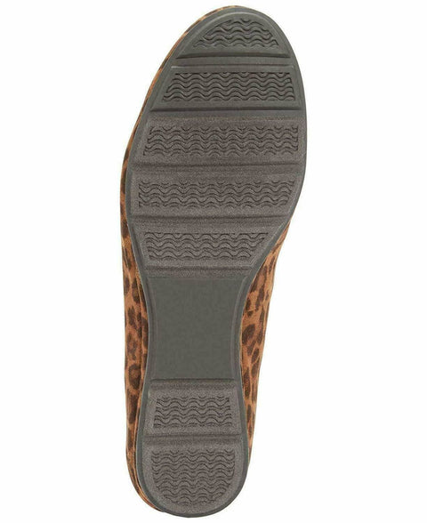 American Rag Women ELLIE Fabric Closed Toe Slide Flats Leopard Ballet Flat 6.5 M - evorr.com