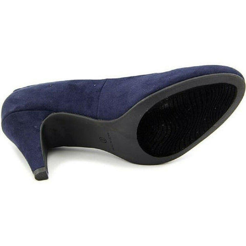 American Rag Womens Felix Fabric Round Toe Classic Pumps 3" Heel Shoe 10 M Blue - evorr.com