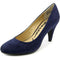 American Rag Women Felix Fabric Round Toe Classic Pumps 3" Heel Shoe US 7 M Blue - evorr.com