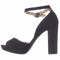 New American Rag Women Areetafr Fabric Peep Toe Formal Ankle Strap Shoe Black 10 - evorr.com
