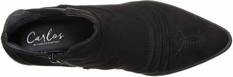 Carlos by Carlos Santana Womens Montana Western Boot Black Shoes Size US 8.5 M - evorr.com