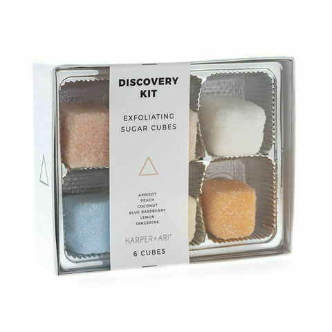 Harper + Ari Sugar 6 Scrub Cubes Exfoliating Body Gift Set Shea Butter Aloe Vera - evorr.com