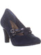 Giani Bernini Womens Vallay Leather Closed Toe Mary Jane Pumps Blue Shoe Size 6 - evorr.com