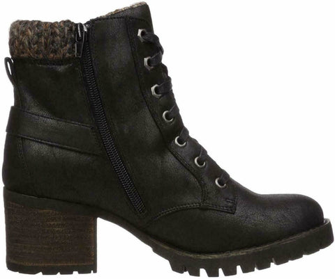 Carlos by Carlos Santana Womens Gibson Ankle Boot Lace Up BLACK Shoes US 6 M - evorr.com