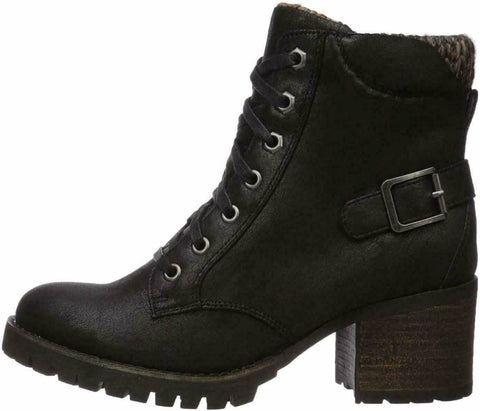 Carlos by Carlos Santana Womens Gibson Ankle Boot Lace Up BLACK Shoes US 6 M - evorr.com