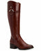 NEW Alfani Women's Bexleyy Riding Leather Boots Cognac Brown Size 8.5 M US - evorr.com
