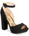 American Rag Womens Reeta Open Toe Ankle Strap Velvet Heels Platform Sandal 11 M - evorr.com