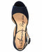 American Rag Women Reeta Open Toe Ankle Strap Velvet Heels Platform Sandal 7.5 M - evorr.com