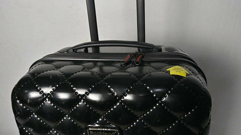 Rockland Quilt Collection 24 Hard Spinner Luggage Travel Suitcase Black