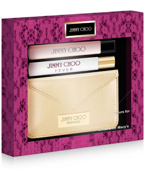 Jimmy Choo 3-Piece Spray Set Fever, Jimmy Choo Eau De Parfum Gold Card Case NEW - evorr.com