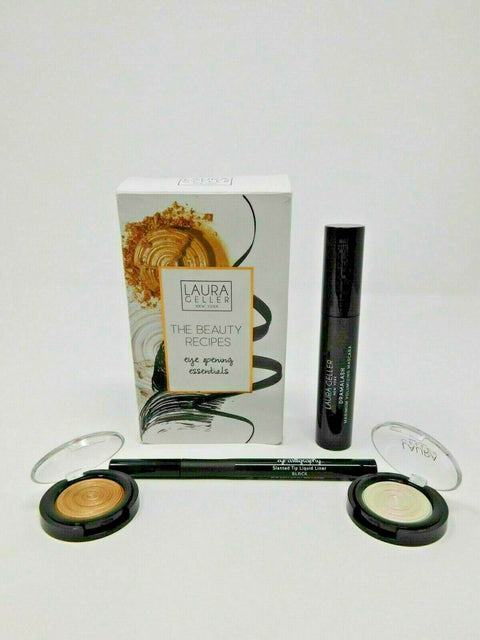 Laura Geller The Beauty Recipes eye Opening Essentials 4 pc Set/Kit NIB mascara - evorr.com