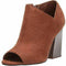 Indigo Rd. Womens Natural Tan Brown Open Toe Booties Heel Boot Shoe Size 8.5 M - evorr.com