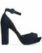 American Rag Women Reeta Open Toe Ankle Strap Velvet Heels Platform Sandal 12 M - evorr.com