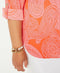 Tommy Hilfiger Women Pink Paisley Print Pocket Button Down Shirt Top Plus SZ 16W
