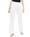 INC INTERNATIONAL CONCEPTS Women White Wide leg Crepe Pant Side Zip Size 6 30x32