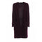 New Ralph Lauren Women Cashmere Open Front Cardigan Purple Ribbed Shrug Top L XL