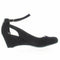 American Rag CIE Women Amiley Black Suede Chop-Out Wedges Ankle Strap Shoes 6 M - evorr.com