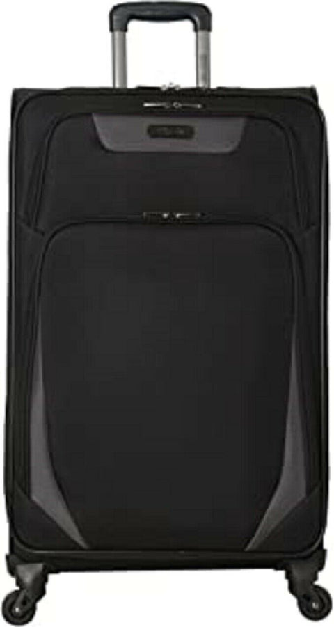 New Kenneth Cole Reaction Going Places 24" Expandable Spinner Black Luggage
