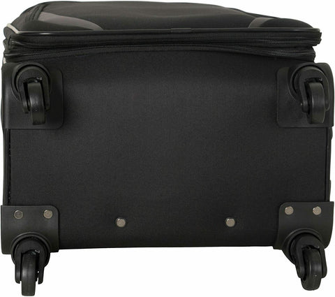New Kenneth Cole Reaction Going Places 24" Expandable Spinner Black Luggage