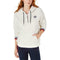 Tommy Hilfiger Sport Women Fleece 1/2 Zipper Hoodie Jacket Long Sleeve Ivory M